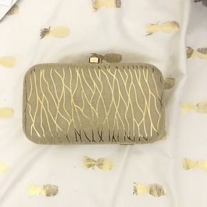 Gold and Beige Party Clutch